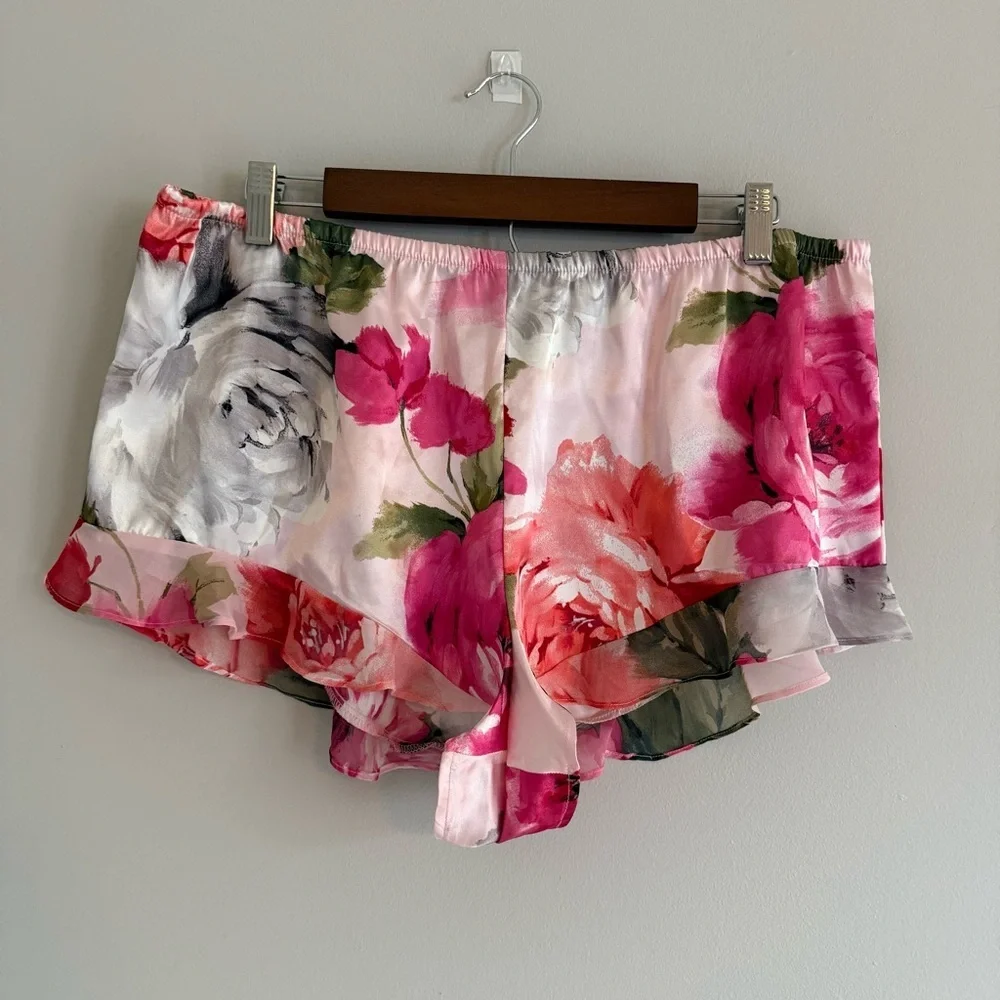 Floral Pink Camisole/Shorts Set